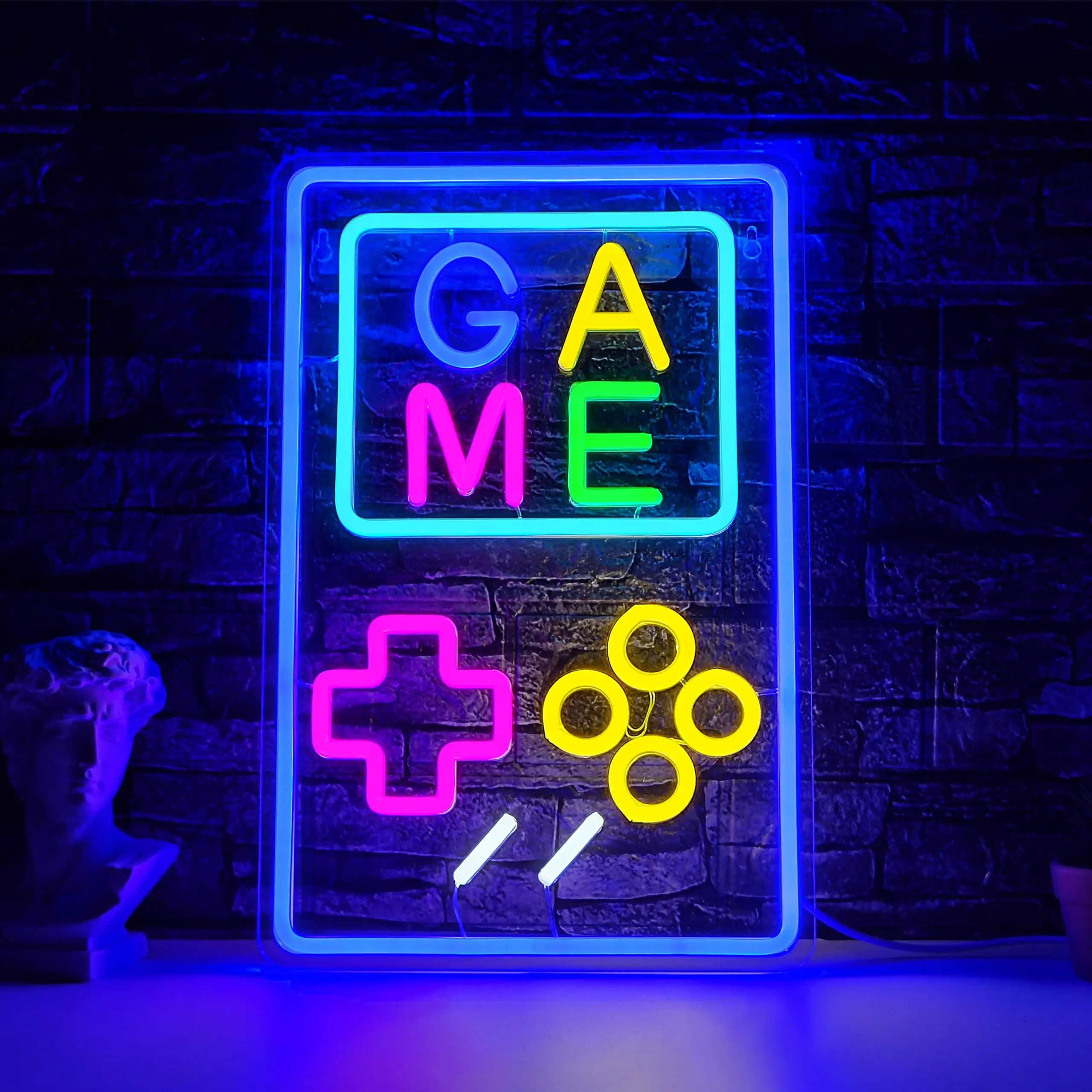 Gaming Neon LED Sign, Wall Decor, Night Lights, Gamer Boys, Bedroom Decor, Internet, Party, Bar, Club, Gamer Boys