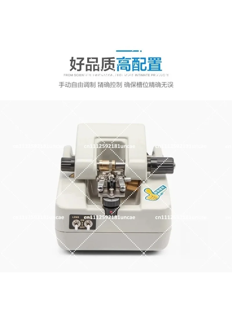 Semi-Rimless Eyeglass Grooving Machine, Automatic Stainless Steel Lens Slotting Tool for Optical Lab Use
