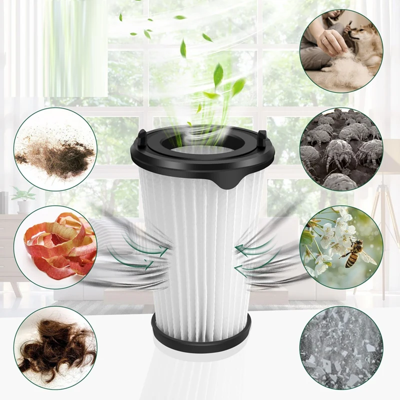 ハンドヘルド掃除機用フィルターJDZD-CX7個,交換用フィルター,動物用バッテリー,aeg aef150,CX7-2,qx8,6パック