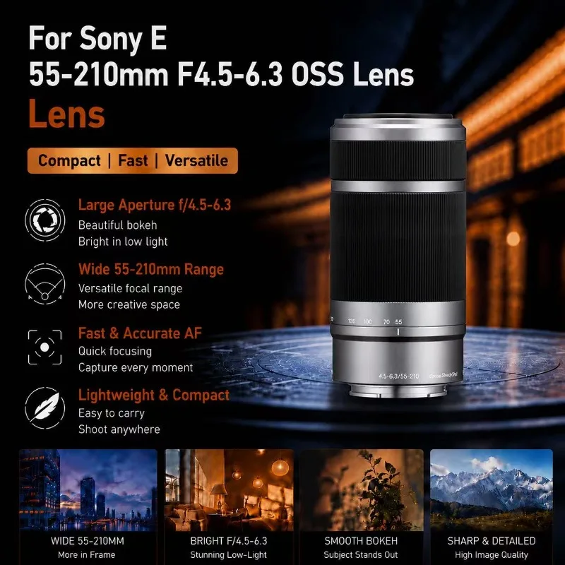Sony 55mm 210mm f/4.5-6.3 OSS -AliExpress
