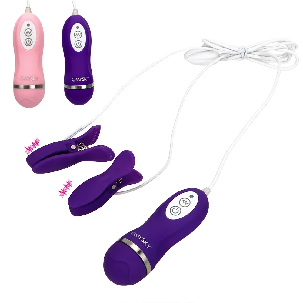 Nieuwe Tepelvibrator 10-frequentie Tepelklemmen Borstmassage Stimulator Speeltjes voor Vrouwen Vrouwelijke Masturbatie Volwassen Spelletjes