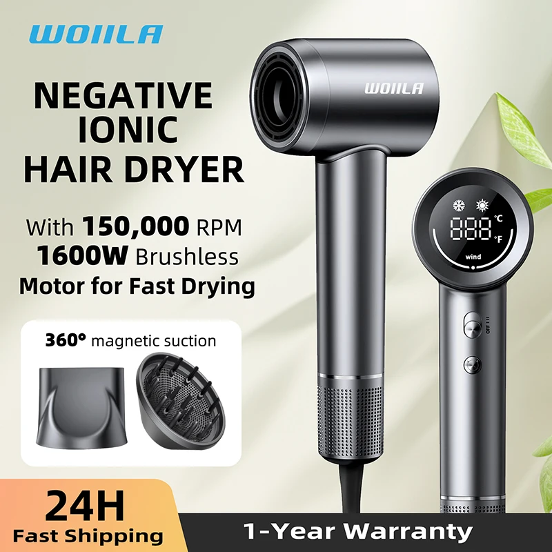 Speed 36m/s Super Hair Dryer Leafless Hairdryer Personal Hair Care Styling Negative Ion Tool Constant Anion Electric Hair Dryers