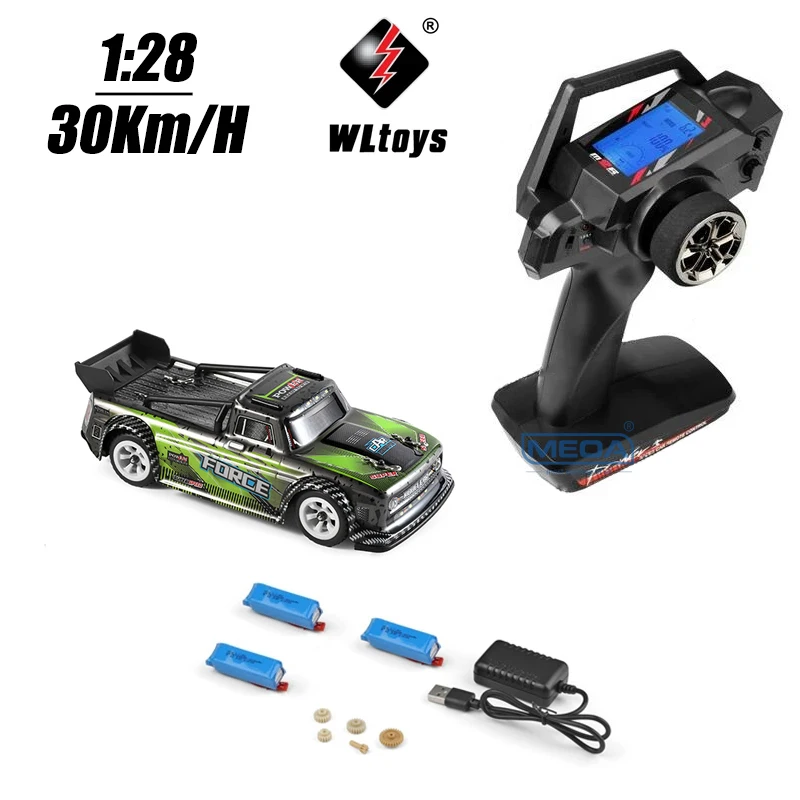 Wltoys K989 K969 284131 Upgrade LCD Version 4WD 1/28 RC High Speed Racing Mosquito 2.4GHz Off-Road RTR Rally Drift Car