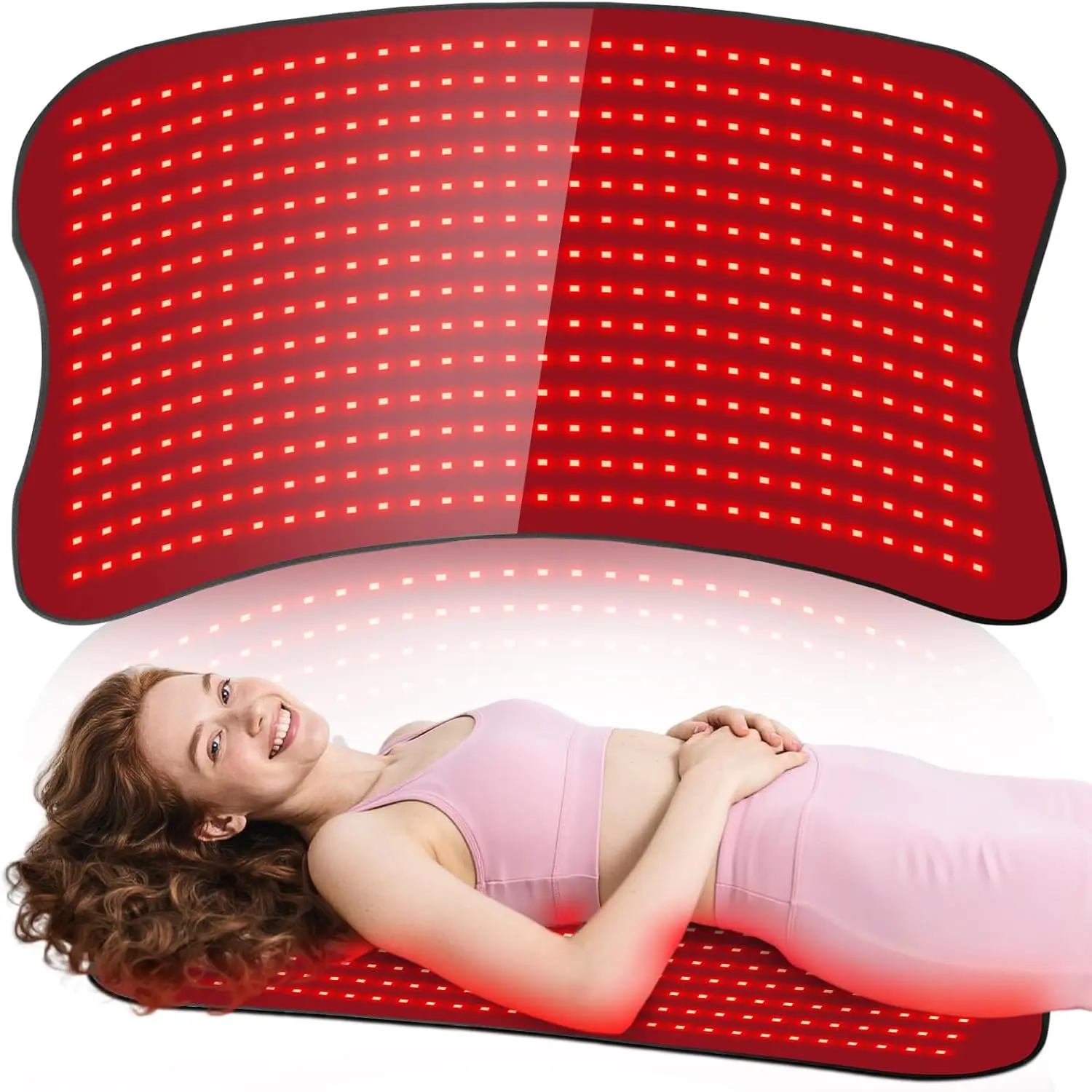 2026 Home Use Red Light Therapy Hand Held LED Device 660nm/850nm Wavelengths for Pain Relief Back Waist USB/Plug-In