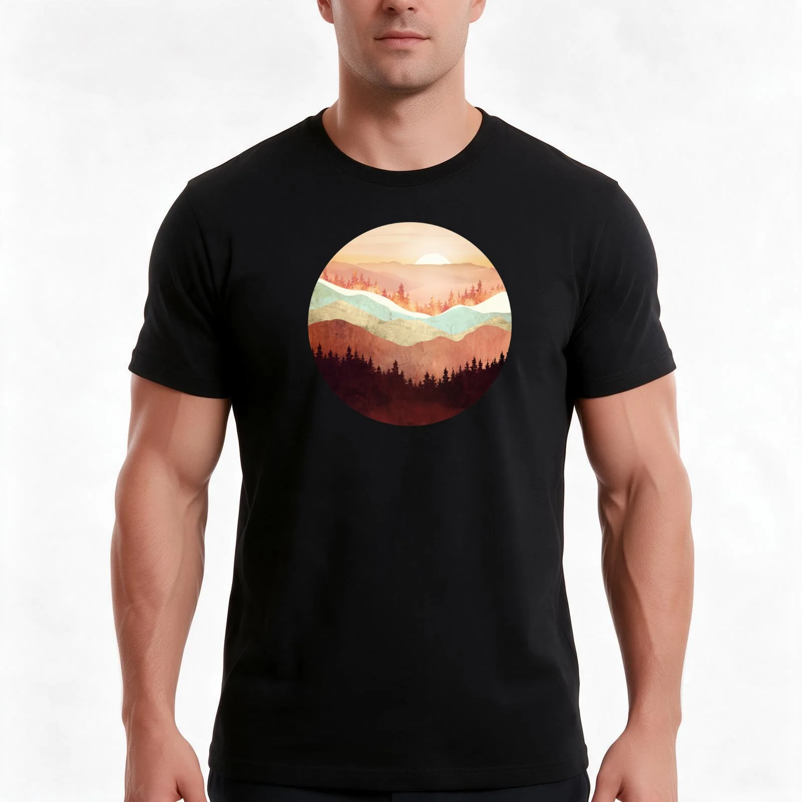 Amber Vista T-Shirt Summer Casual Cotton Tee Oversized Streetwear Tops Vintage Graphic Print Loose Fit Short Sleeve