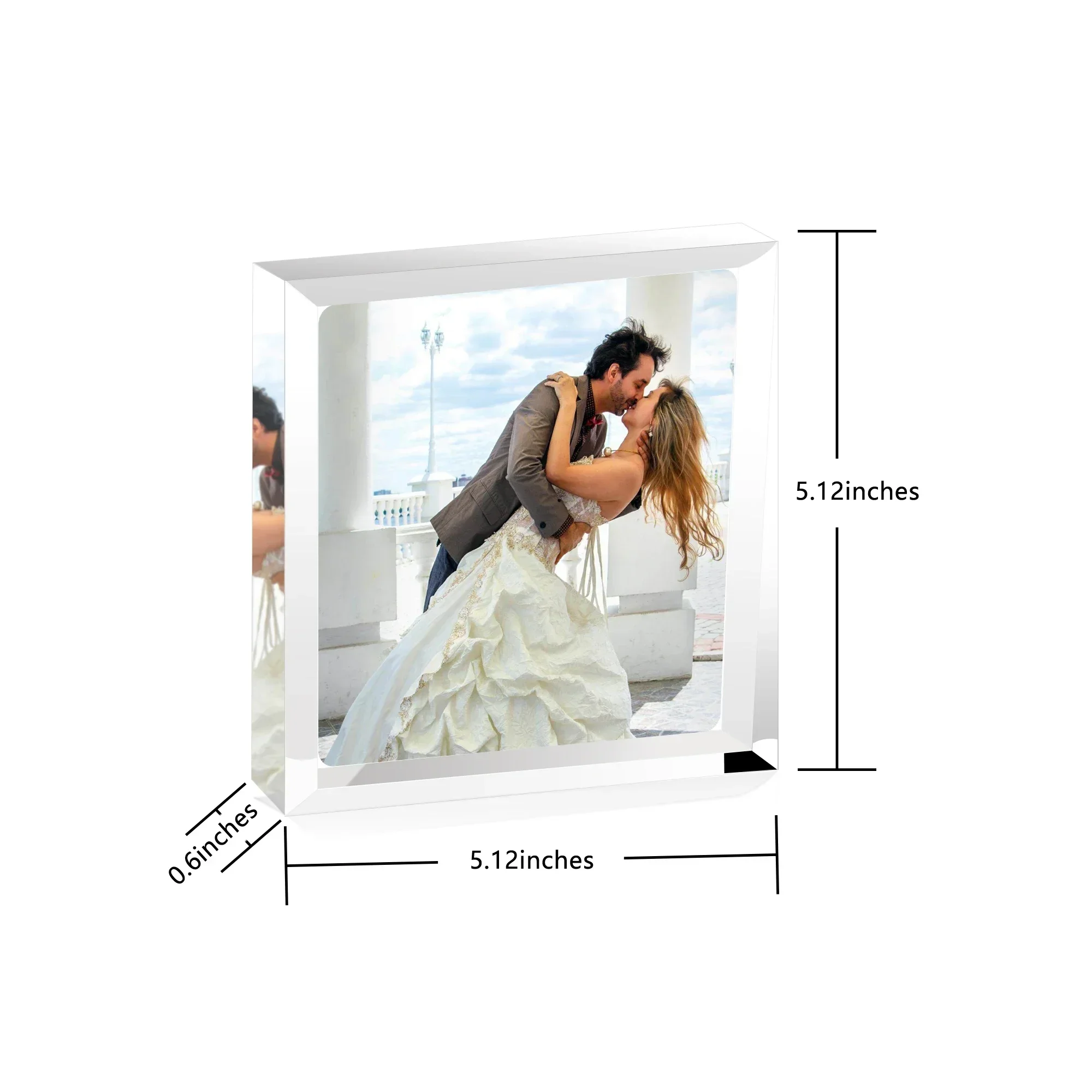 Custom Photo Acrylic Plaque for Him Her Personalized Couples Keepsake Decor Christmas Wedding Anniversary Gift Decoration Sign