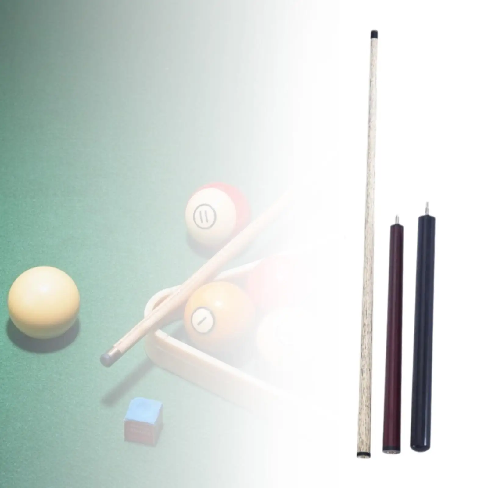 Billiard Pool Cue Stick 57 inch Professional Three Section Split Portable Pool