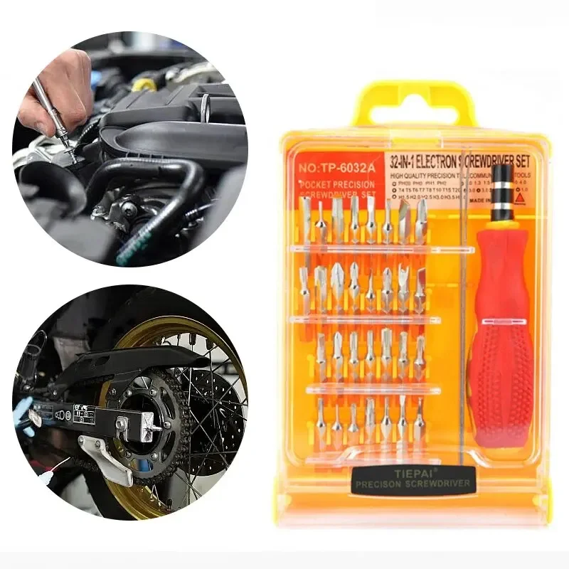 

32 In 1 Precision Mechanic Tool Set Mechanic Screwdriver Kit Magnetic Screw Extractor Steel Repair