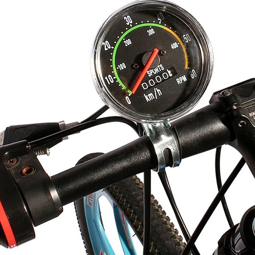 

Waterproof Bicycle Speedometer Analog Mechanical Odometer With Hardware Cycling Stopwatch For General 26/27.5/28/29 Inch Bike