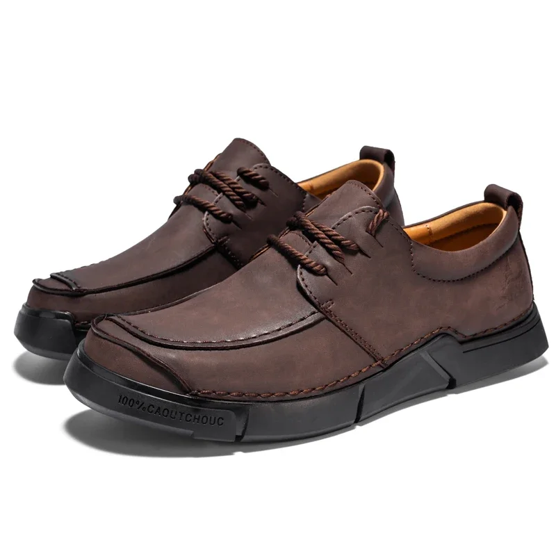 

Casual Shoes Designer Luxury Shoes Classic Brown Men Thick Soled Retro Style Outdoor Hiking Shoes Suitable for All Seasons 2025