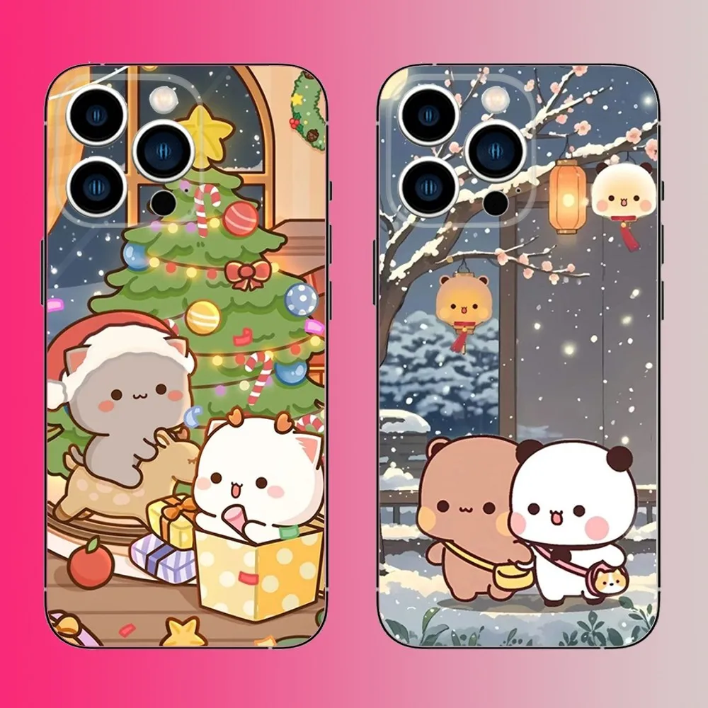 

BuBu DuDu Cute Cartoon Phone Case For iPhone 16,15,14,13,12,11,Pro,Max,Plus,Mini,X,XS,XR,8,7,6,S,SE Soft Black Case
