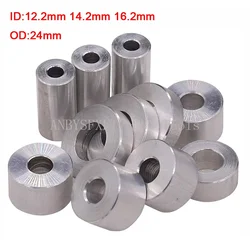 2pcs Aluminum Alloy Bushing Gasket M12 M14 M16 Aluminum Flat Washer Gasket CNC Sleeve No Thread Standoffs Spacer Sleeve