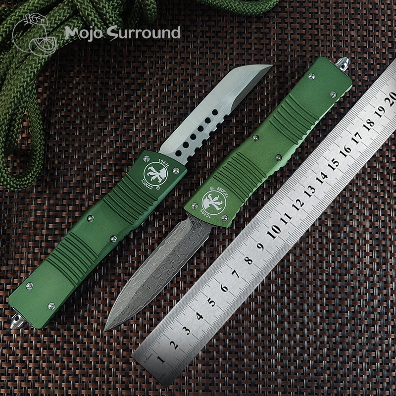 

CT Combat Troodon Pocketknives Micro Knife EDC Self Defense Military Tactical Pocket Knife D/E Hellhound Blade Green Handle A11