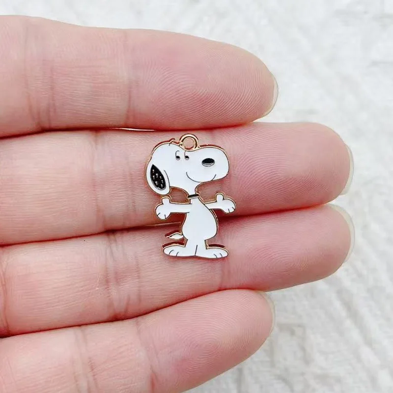 10 قطع الكرتون لطيف سنوبي المعادن سحر صنع المجوهرات القرط قلادة سوار قلادة الهاتف DIY الملحقات