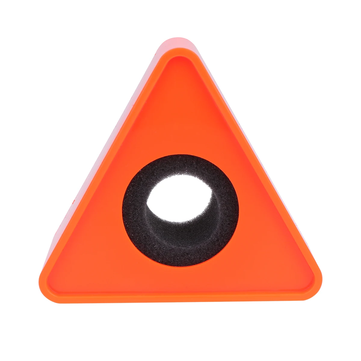

Microphone Marks Professional Interview Logo Stand Microphone Protector for Reporters (Triangle Orange)