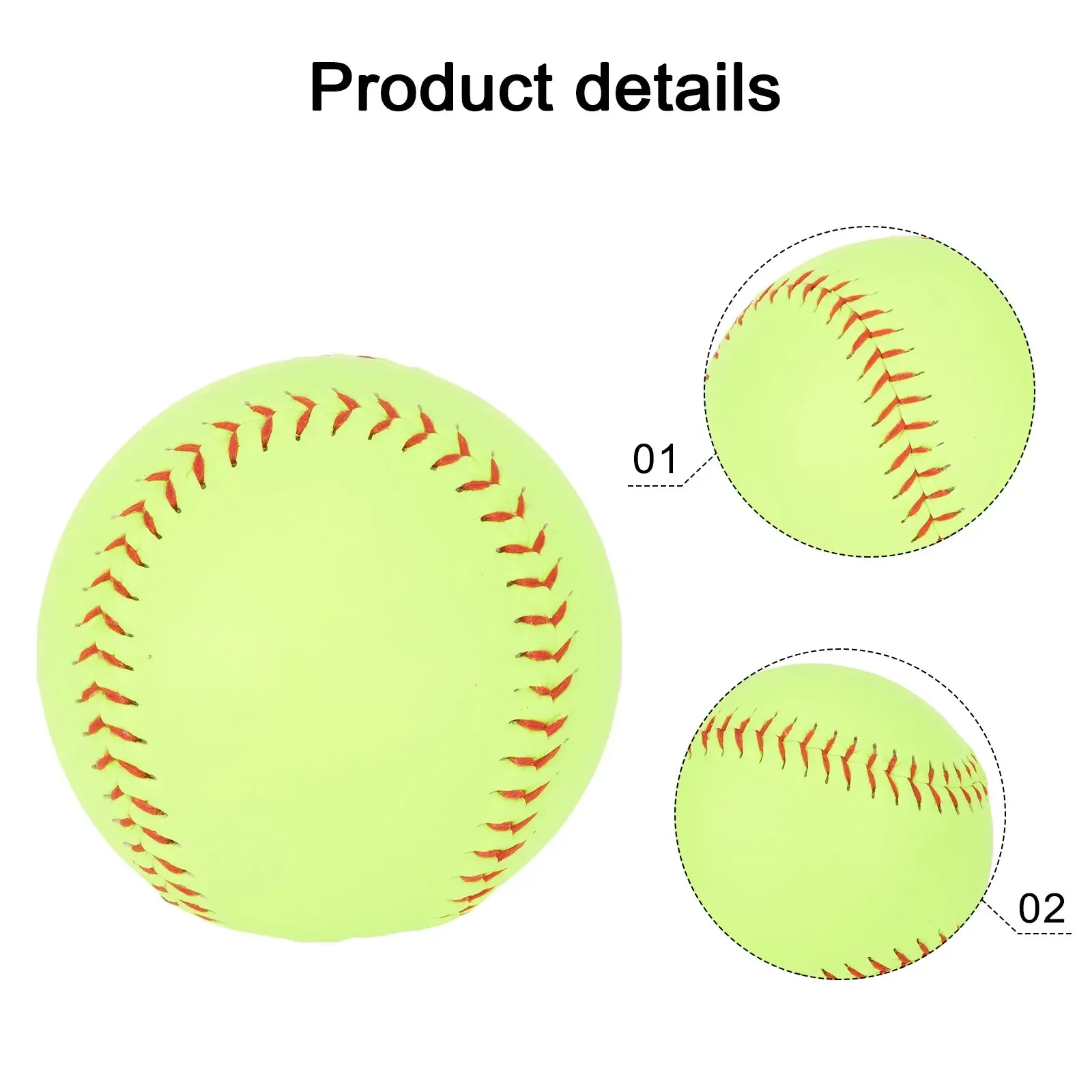 Achieve Pitching Excellence With 12 Inch Softball, Lay Flat Seams And Optic Yellow Color, Perfect For All Skill Levels