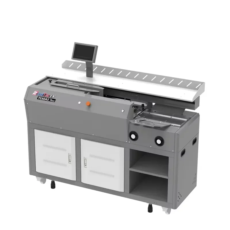 A3 Wireless Double Rubber Wheel Side Glue Table Hot Melt Frequency Conversion for Perfect Binding Machine Requires