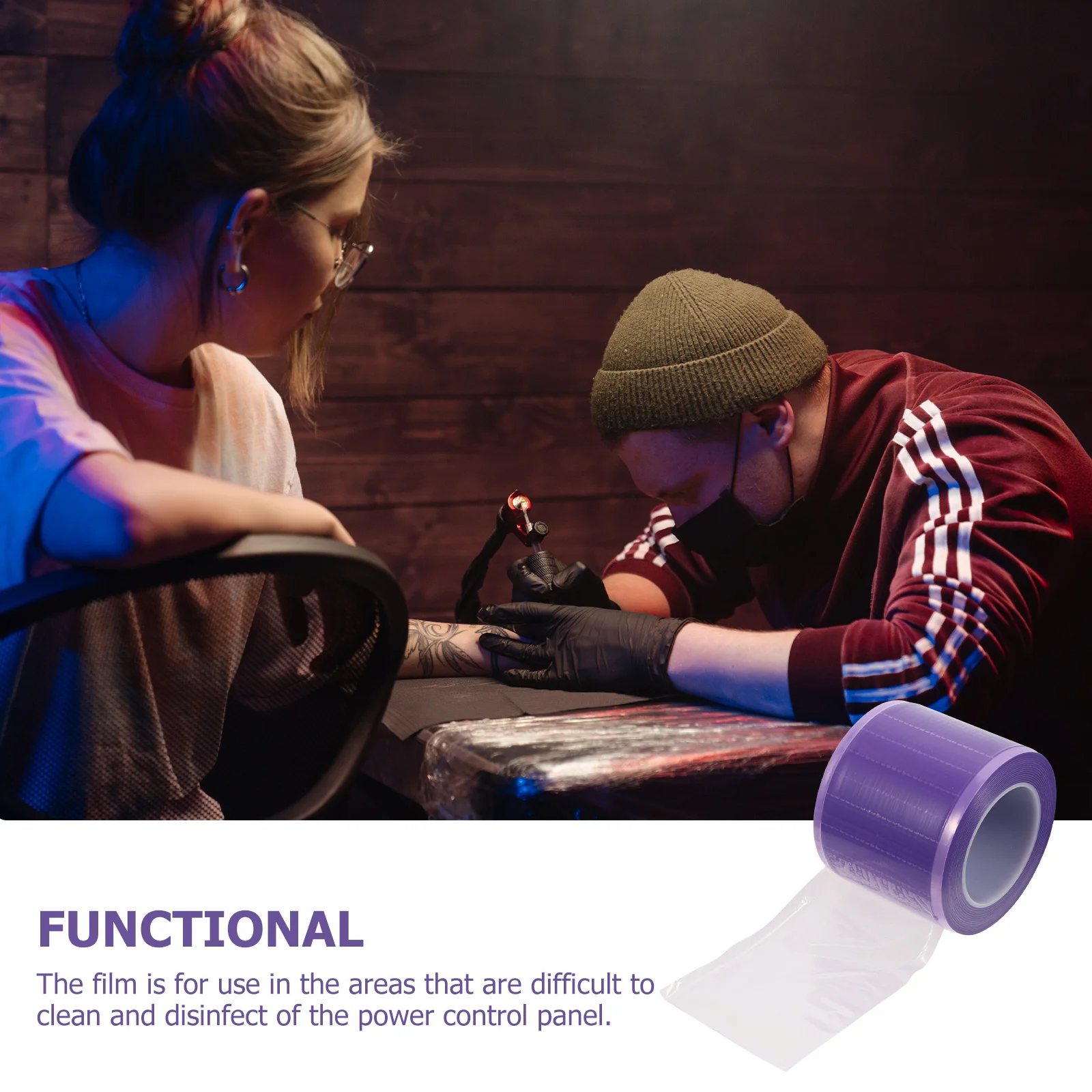 

1 Roll Disposable Protective Film For Tattoo Panel Thick Barrier Isolation Film Plastic Membrane Tattoos Equipment Protection