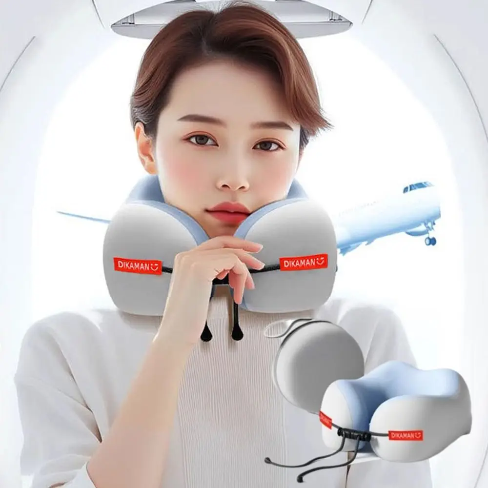 

Cooling U-Shape Neck Pillow Compact Portable Neck Support Cushion Lightweight Foldable Airplane Neckrest Pad Head Neck Support