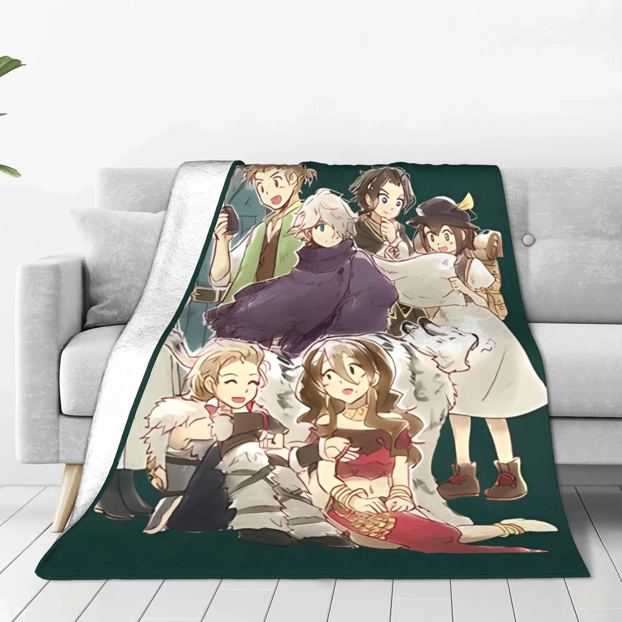 1PC Fantasy Traveler Group Octopath Traveler Home Room Decorations Winter Blankets For Adults Bedding Home Interior Sofa Knee