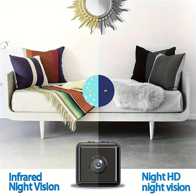 B50C X6D Small Square HD Camera 2.4Ghz Wifi Home Security System Equipment Intelligent Infrared Night Vision Monitor Camera