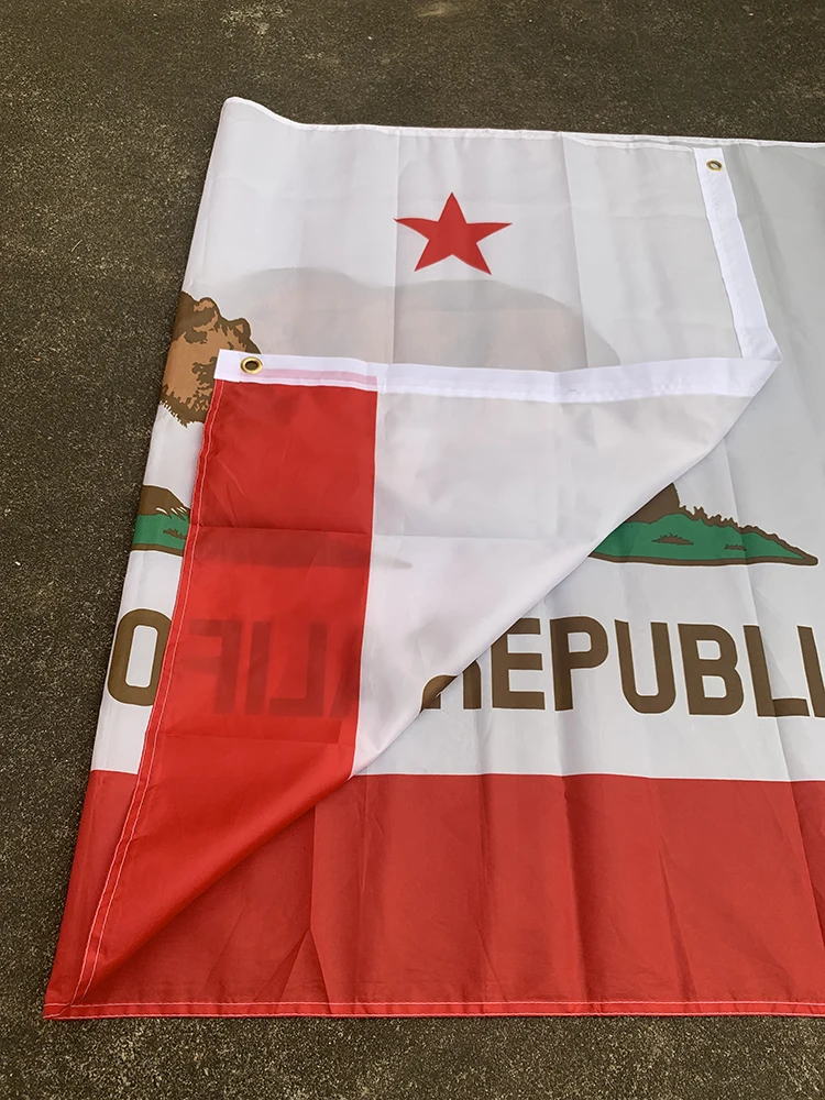 Z-ONE FLAG Bear Printed 90X150cm High Quality polyester hanging   California State Flag  American Flag  usa Flag