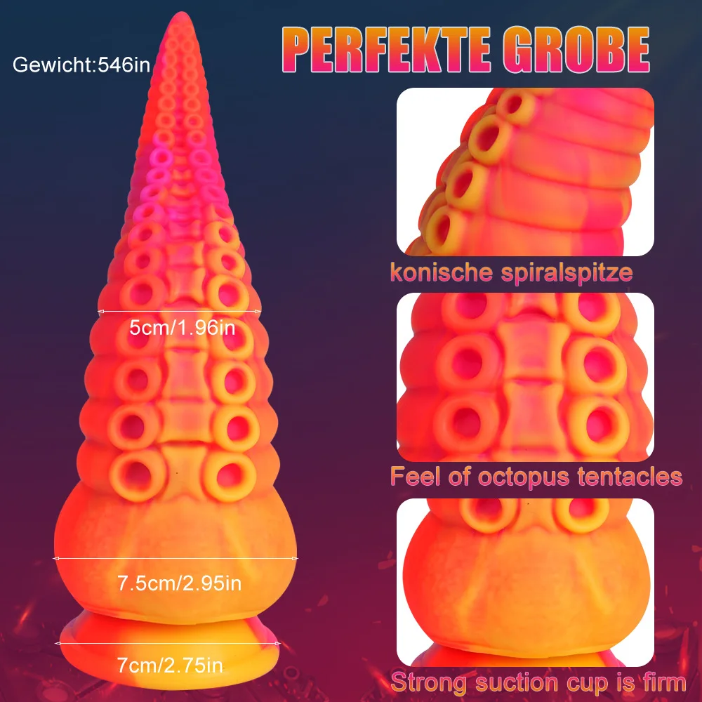 Silicone polpo tentacolo Butt dilatatore Plug anale giocattolo del sesso per donne uomini ano Expander prodotto per adulti dildo animali grande gioco erotico