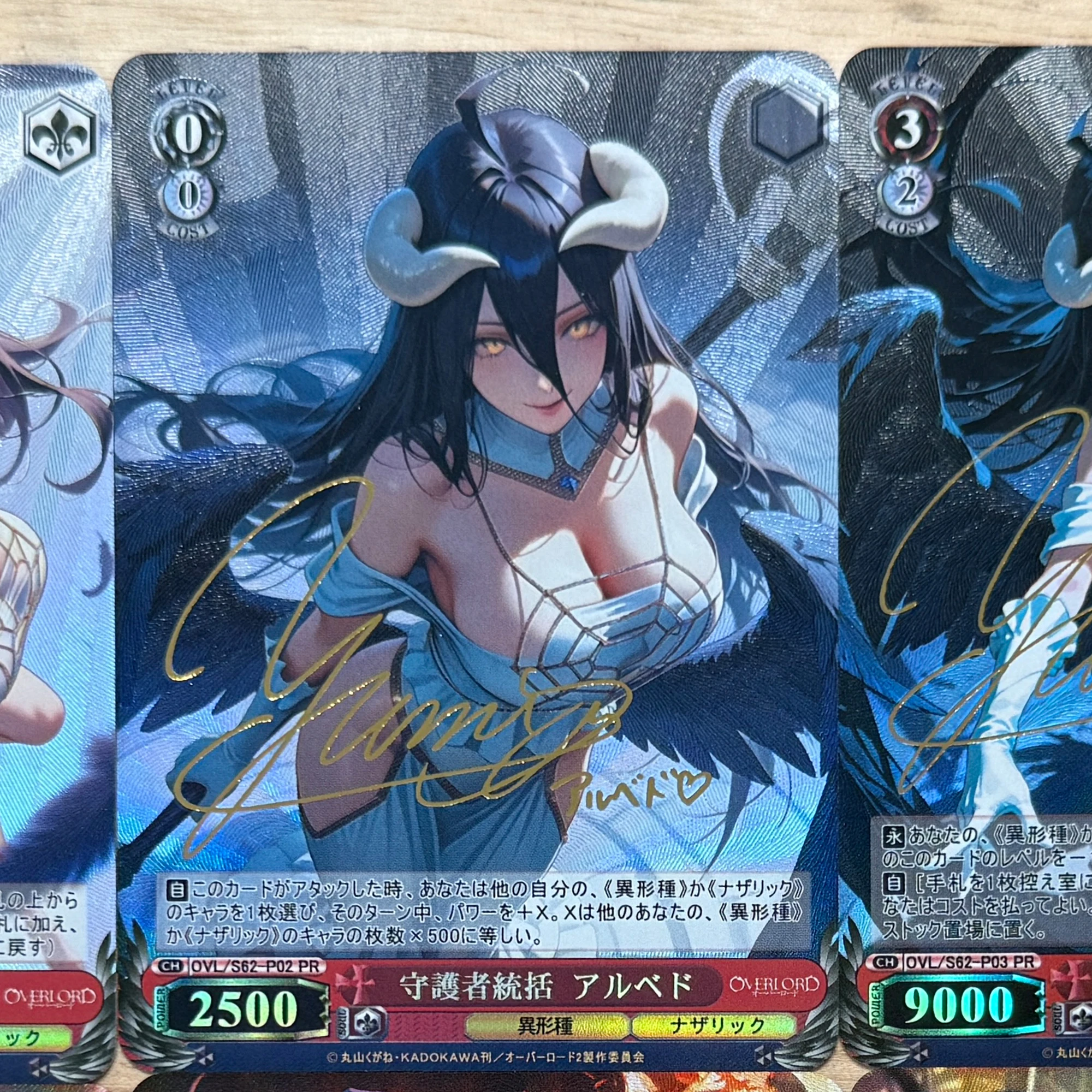 6 قطعة/المجموعة Diy بها بنفسك قصة آلهة ذاتية الصنع Albedo Ws جمع بطاقة الانكسار اللون فلاش الذهب الساخن توقيع بطاقة ألبيدو بطاقة هدية #3