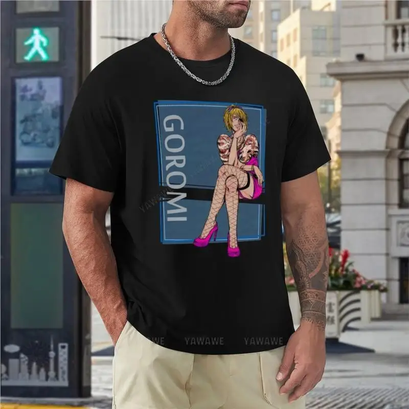 men cotton tshirt black Goro Majima Goromi yakuza kiwami T-Shirt Short sleeve tee tees men clothes summer male top teeshirt