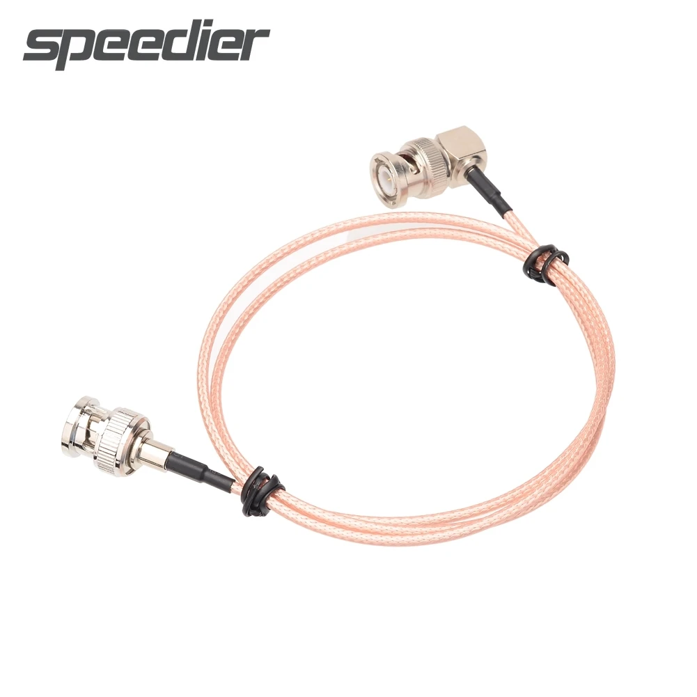 Nowy BNC wtyczka do BNC męski Adapter wideo złącze koncentryczne kabel 4K SDI cienki kabel 6G 75Ohm ekran aparatu 2.5mm kabel do 6G 3G HD-SDI