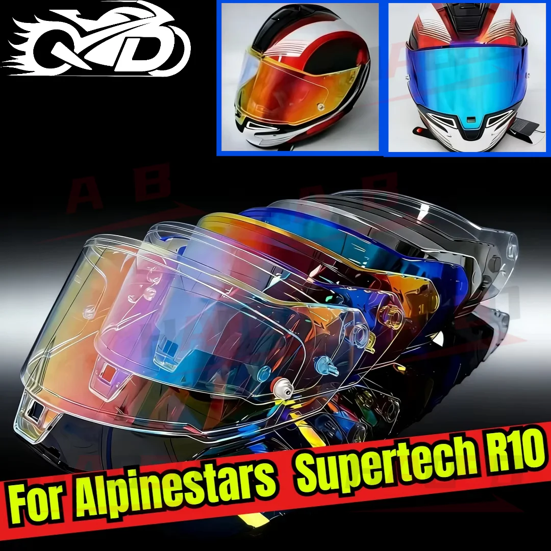 

Визор для мотошлема Alpinestars Supertech R10: Сменное стекло, защитный экран, ветрозащитный щиток, линза для очков