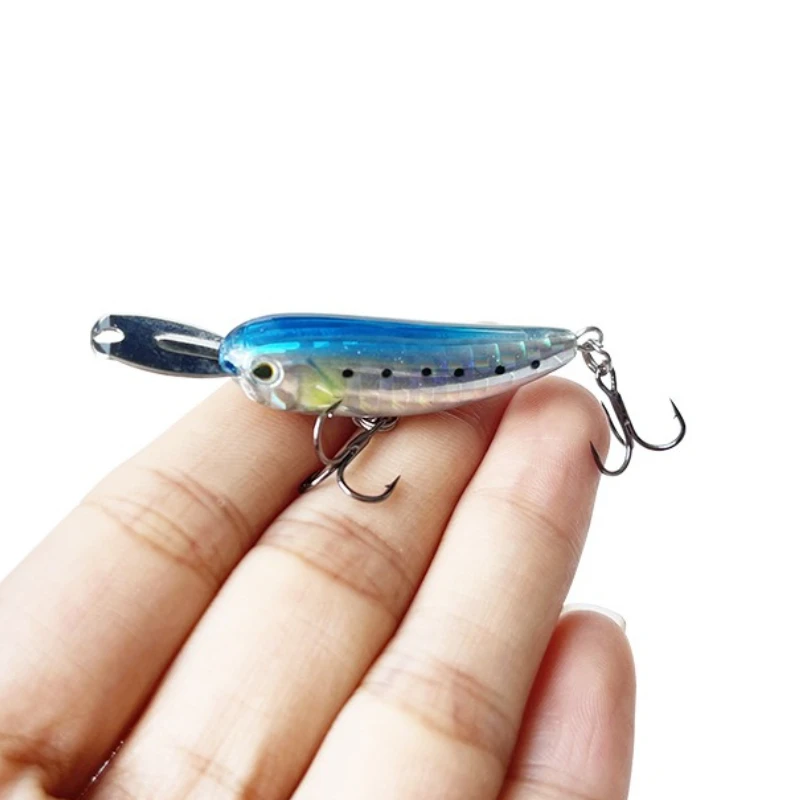 

2pcs4cm/5.5g Minnow Lures Sinking/Floating Pencil Baits Hard Lure Surface Walk The Dog Popper Sea Fishing Tackle Artificial Bait