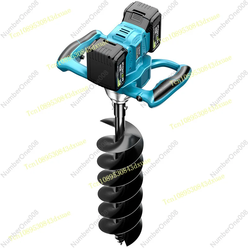 Lithium battery high power electric ground drill rechargeable digging machine tree punching machine orchard