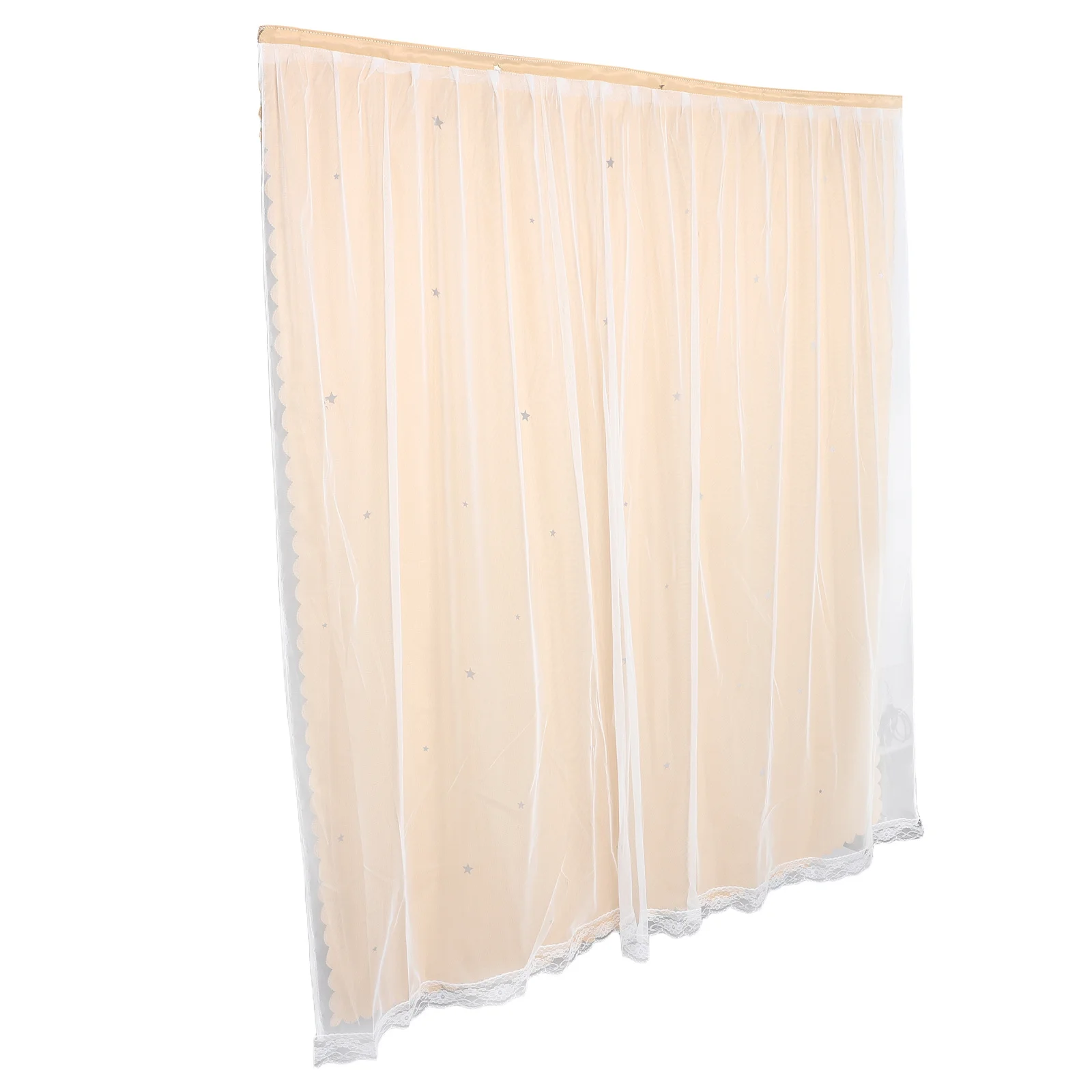 

Star Pattern Blackout Curtains for Bedroom and Living Room No Drill Installation Easy to Clean Light Blocking Home Decor