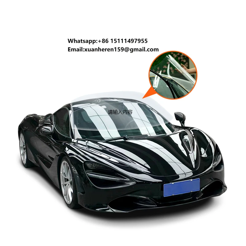 

Clear TPU Car Window Film Self-healing Windshield Protection Film Anti Break Durable Anti Scratch Window Shield PPF