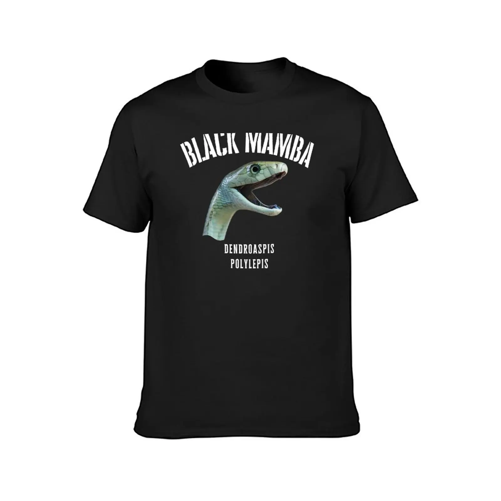 black mamba deadly snake design - Dendroaspis polylepis T-Shirt korean fashion quick drying vintage oversized clothes for men