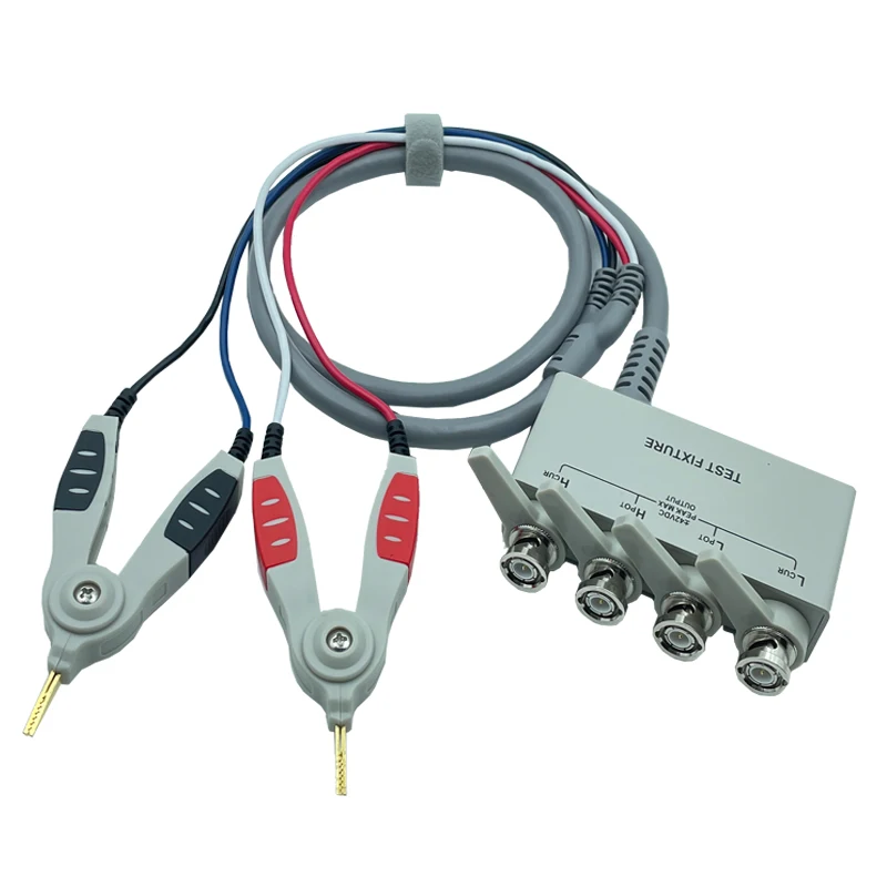 Kelvin Test Lead Clip Digitale Brug Klem Lcr Instrument Kabel Smd Patch Draad Lengte 1M Beter Testen Nauwkeurigheid