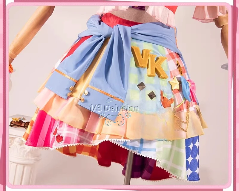 

Aikatsu! Season 2 Natsuki Mikuru Cosplay Costume Anime Party Uniform Hallowen Play Role Clothes 1/3 Delusion