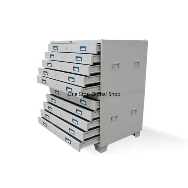 Cabinet Steel Multi-drawer Retractable Space-saving Office Drawing Cabinet A0/A1 Engineering Drawing School Workshop Warehouse