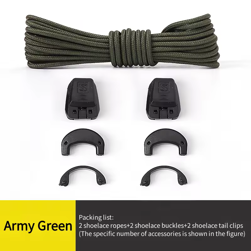Quicklace Kit / Footwear Lace Replacement Accessory / No tie Shoelaces Round Tennis Shoe laces Quality Running Sneaker Shoelaces - Image 14