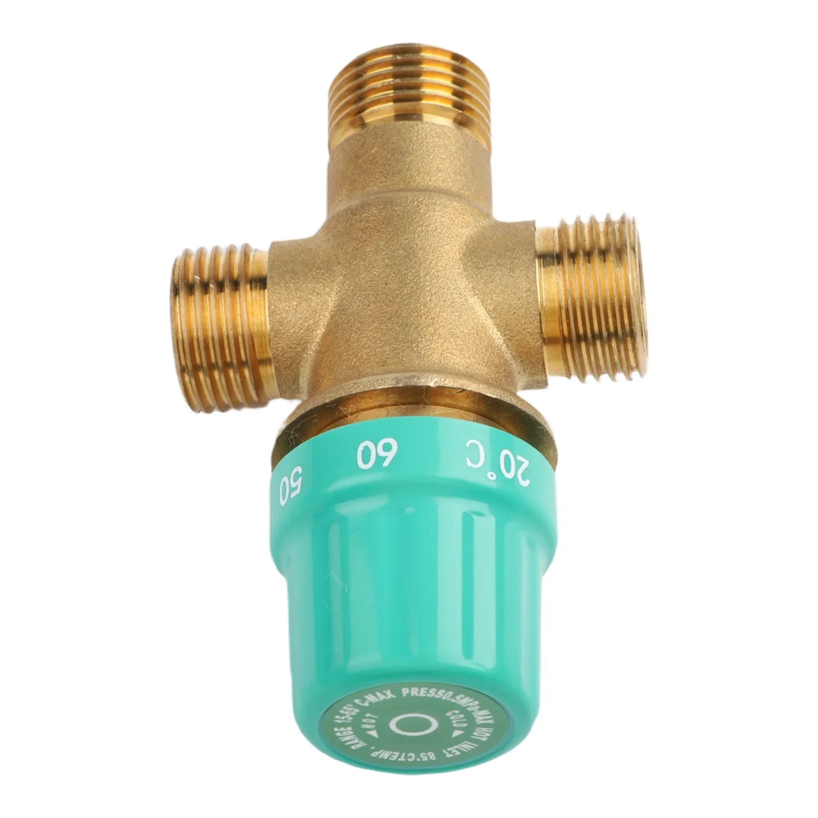 Adjustable Temperature Valve Copper Temperature Control Valve 1 2 Inch Interface Cleaner Safer Water Usage For Water Supply