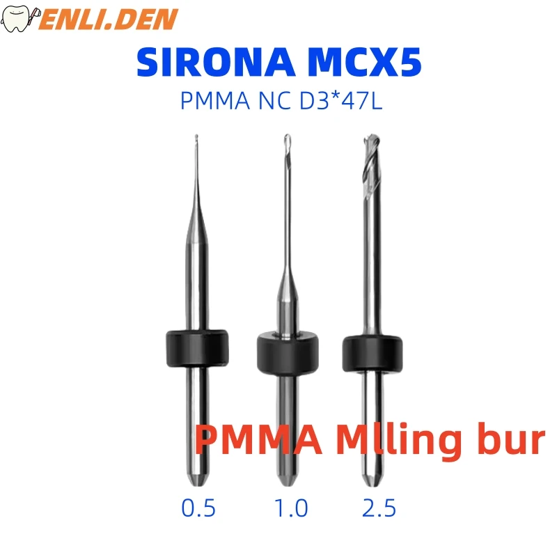 

Стоматологические фрезерные боры Sirona MCX5 PMMA для шлифования PMMA NC хвостовик покрытия D3 сверло диаметром 0,5/1,0/2,5 мм стоматологический лабораторный шлифовальный инструмент