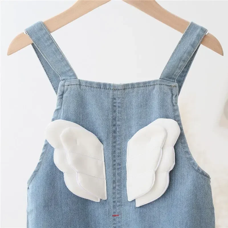 Baby Girl Overalls Kids Casual Trousers Jumpsuit Toddler Infant Denim Dungarees Child Jeans Playsuit