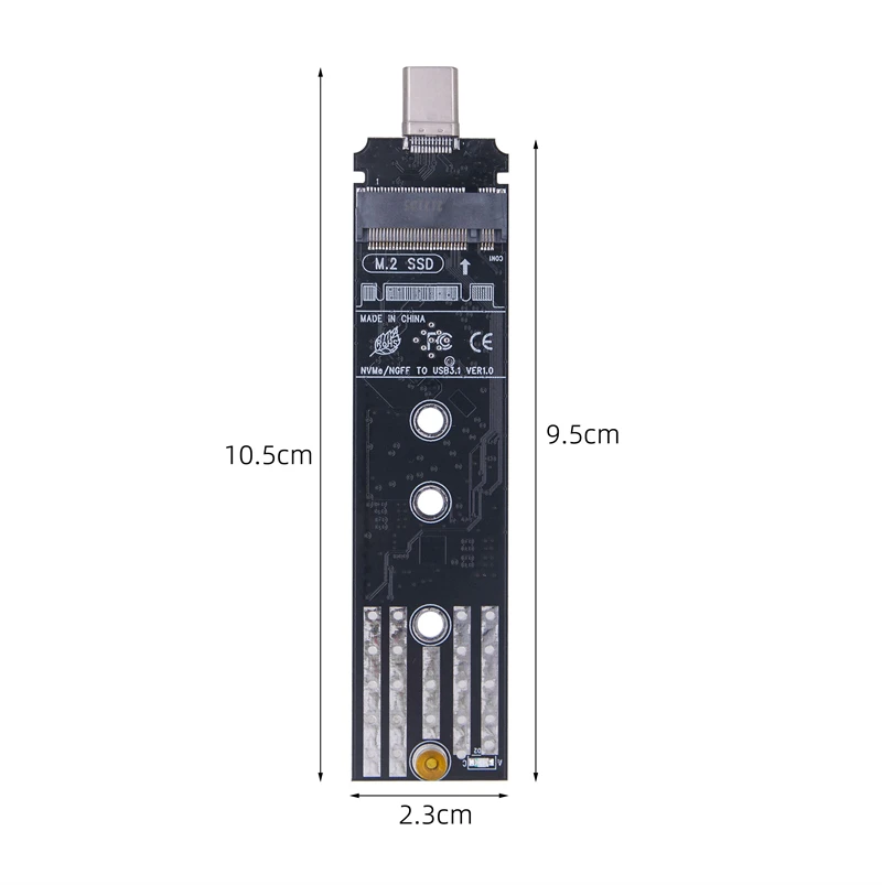 Adattatore da M.2 a USB 3.1 SSD Gen2 adattatore USB NVME 10G M2 adattatore da NVME/SATA a tipo C SSD M.2 adattatore da NVME/SATA a tipo C RTL9210B