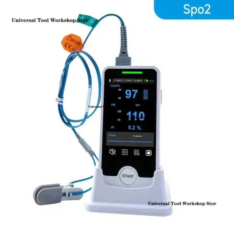 

Handheld Pulse Oximeter VE4 Multi-Parameter Monitoring: SpO₂, BP, Pulse, ETCO₂ VET Monitor Pet Monitor for Cats and Dogs