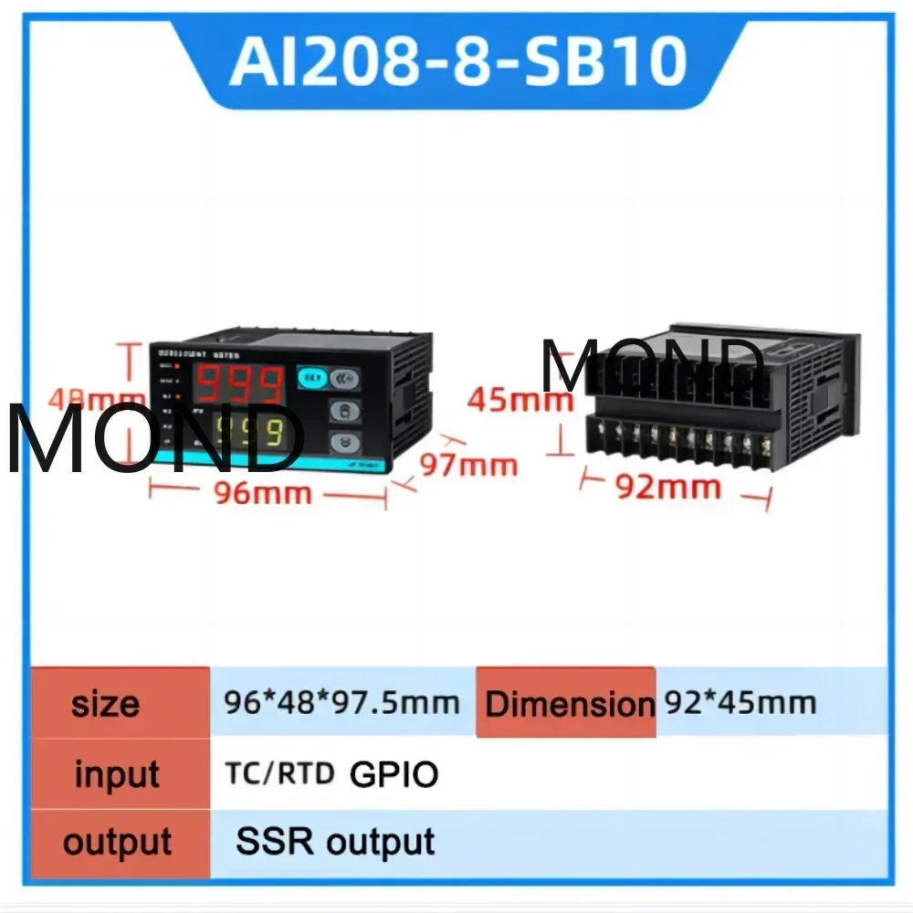 TOKY Temperature Controller A1208 Intelligent Meter AI208-4-RB10 AI208-6-RB10 AI208-7-RB10 AI208-8-RB10 AI208-9-RB10