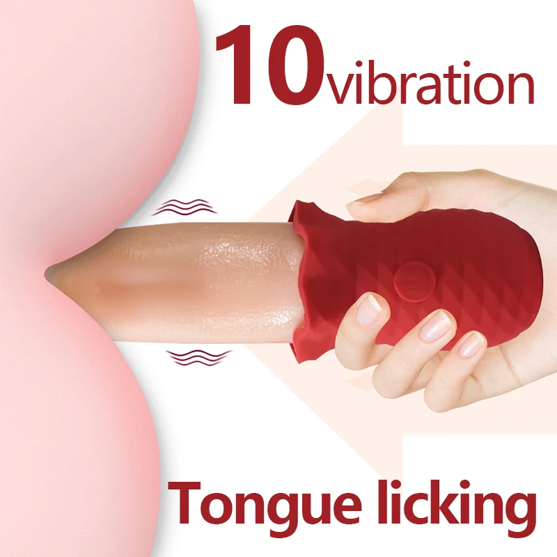 

10 Mode Sucking Rose Tongue Licking Vibrator for Women Telescopic G-spot Dildo Blowjob Nipple Clitoris Stimulator Sex Toy orgasm