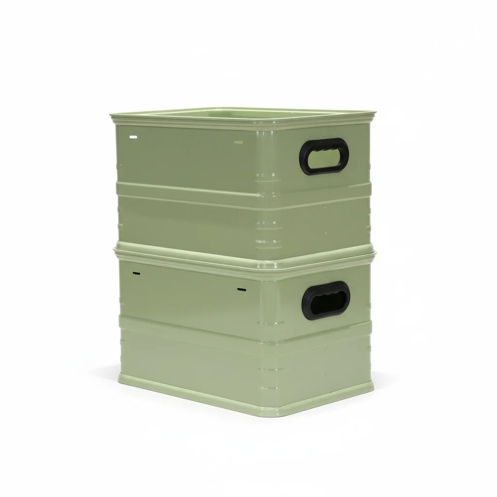Aluminum Storage Box, Lacquer Finish Waterproof Metal Bin, Lightweight Custom Storage Container, Portable Outdoor Camping Box