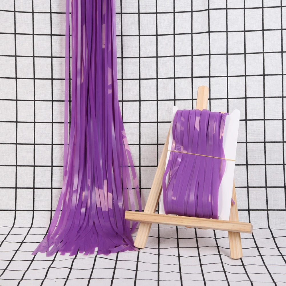 

Delicate Tassel Table Cloth Curtain for Party Decoration Birthday Photo Backdrop Portable Tape Included