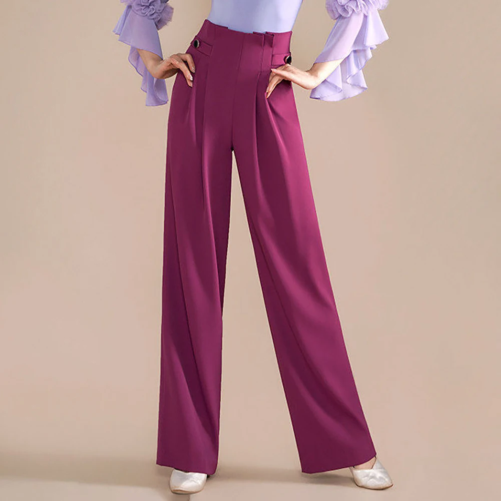 

Green Pants Modern Dance Purple New Standard Dance Professional Crimson Trousers Women Black Modern Dance Barrel Trousers